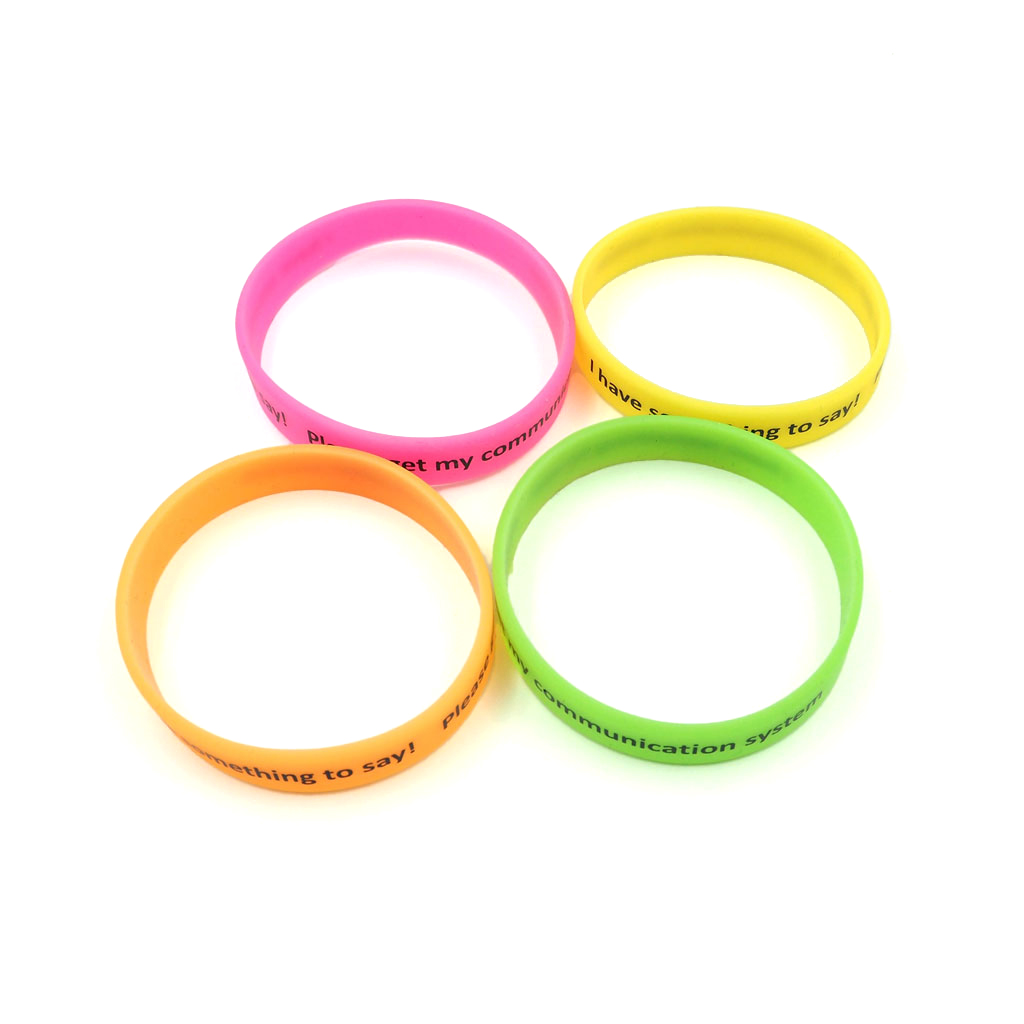 'Something to say' Communication Wristbands | NovitaTech